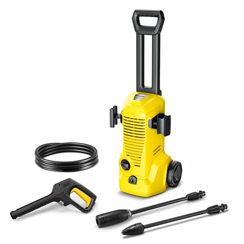 Kärcher high-pressure washer K 2, pressure: max. 110 bar, flow rate: 360 l/h, area: 20 m²/h, weight: 4.2 kg, high-pressure gun, high-pressure hose, dirt blaster