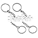 Jovivi Lot de 4PCS Porte-clés Couple Keychain Gravure Personnalisée Pendentif Puzzle Séparable Amour Friendship Amitié Acier Inoxydable Accessoire Cadeau Bijoux(Gravure)