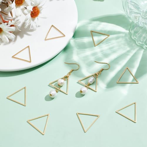 UNICRAFTALE 10pcs 20mm Stainless Steel Triangle Linking Rings Golden Frame Connectors Jewelry Making Kit for DIY Earrings Necklace Crafts - Image 4