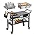 Annualring Portable Outdoor Grill Cart,Stainless Steel Folding Grill Table with Wheels,Solid and Stable,31"x 17" Large Space Grill Stand for The Blackstone Griddle 17"/ 22",Ninja Grill etc.