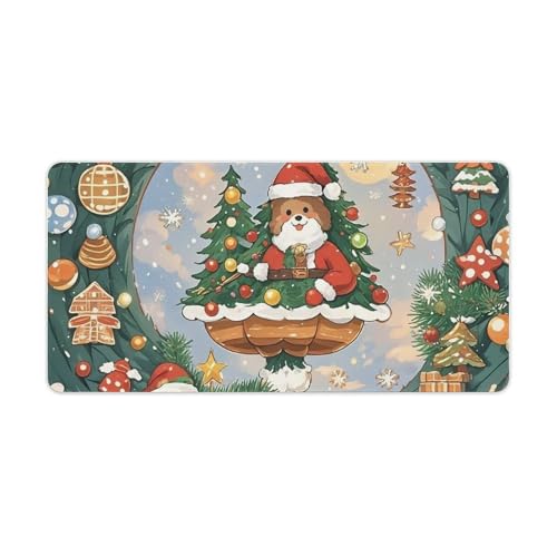 Tapis de souris grand format antidérapant pour protéger le bureau des rayures et liquides