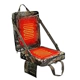 MDSTOP Heated Hunting Seat Cushion with Backrest, Adjustable Hunting Seat for Tree...