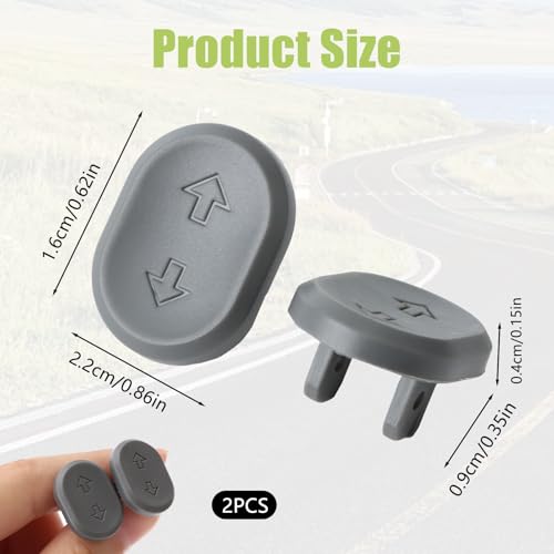 2 Stück Scooter Blinkerschalter Taste, Ersatz Schalttaste für F2 Pro, F2 Plus, E2 Pro, MAX G2, G2, E Roller Zubehör, Kompatibel mit E Scooter, Blinker Taste für Ninebot Zubehör, linkerschaltertaste