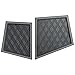 Xtreme Mats Compatible with Yamaha Drive2 Double Diamond Rubber Dash Liner Mat for Golf Cart Cubbys and Dashes - Fits YAM DR2 only - Golf Cart Accessory (Grey Trim, Yamaha Drive2)