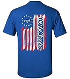 We The People American Flag 1776 Unisex Short Sleeve T-Shirt-Royal-X-Large
