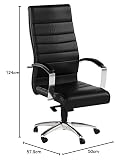 Topstar Bürostuhl Designer-Luxus-Chefsessel TD Luxe 10 Leder schwarz