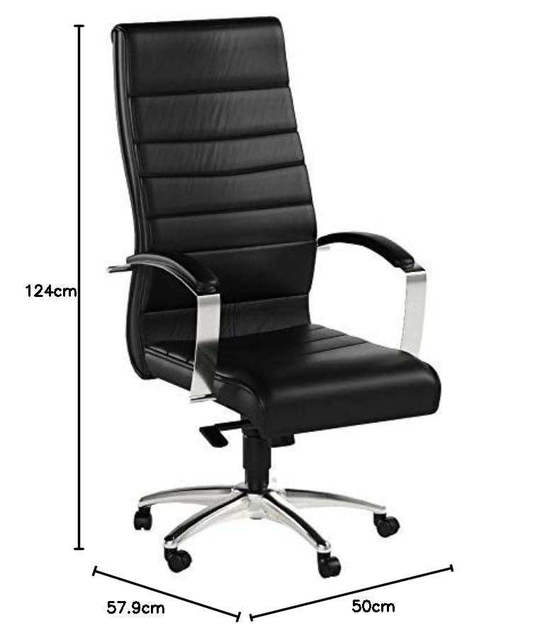 Topstar Bürostuhl Designer-Luxus-Chefsessel TD Luxe 10 Leder schwarz