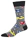 Socksmith Mens Novelty Crew Socks Pit Stop - One Size (Charcoal Heather)