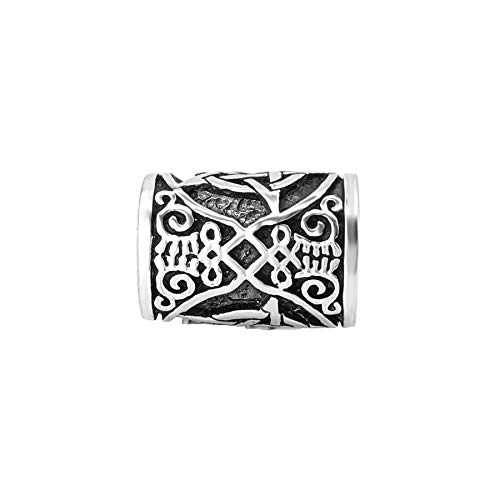 Accesorio barba contra tirones con estrella wicca de plata para evitar caídas 3