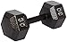 AmazonBasics Cast Iron Hex Dumbbell, 40 lb