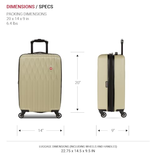 Valise SwissGear 8018 hardside extensible set de 3 pièces avec roues de qualité - 5