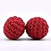 blue-ther 2pcs Crochet Ball (Dia 2.5cm,1 Magnetic+ 1 Normal) Magic Accessories for Cups,Balls and Chop Cup Magic Tricks Gimmick Props