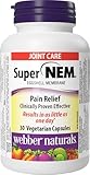 Webber Naturals Super NEM, 30 Capsules, Eggshell Membrane for Support of Joint Pain and Stiffness, Gluten and Dairy Free
