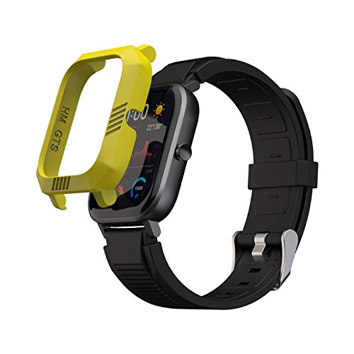 Image of SIKAI CASE SIKAI Bumper Case Cover for Amazfit GTS Anti-Scratch Lightweight Shockproof Screen Protector for Huami Amazfit GTS Smart Watch (Yellow)