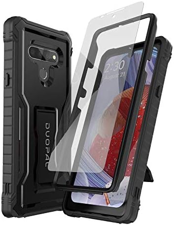 DUOPAL for LG Stylo 6 & LG K71 Case, Military Grade Protection Shockproof Case Built-in Kickstand Compatible with LG Stylo 6 & LG K71 Phone 6.8 Inc Black