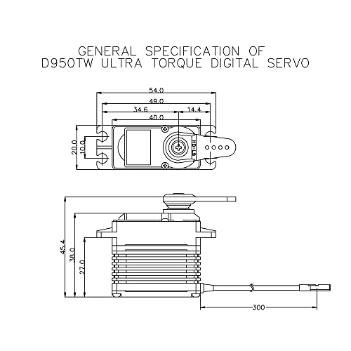 Hitec Rcd Inc. D980Tw Giant Scale Digital Monster Torque Titanium Gear Servo Hrc36980 Servos #TOP5