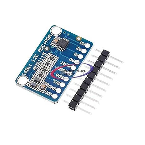 ADS1115 16 Bit I2C Module ADC 4 Channel with Pro Gain Amplifier for Battery Monitoring Temperature Measurement