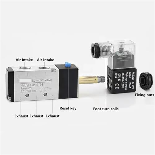 Électrovanne de commande pneumatique 4V210-08 pour l'atelier en AC110V - 4