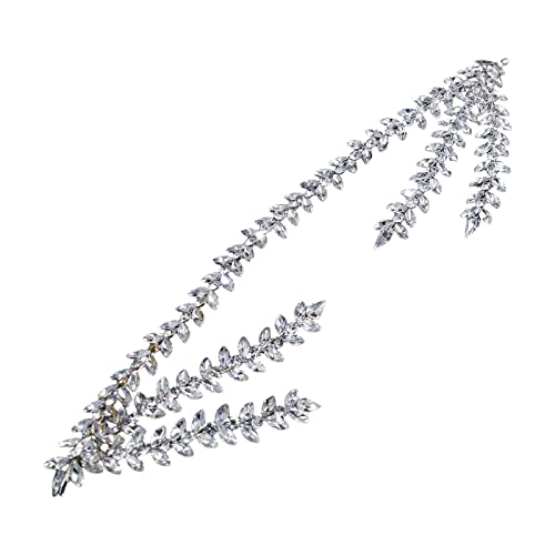 Serre-tête de mariage en strass et chaîne de tête élégante pour femme