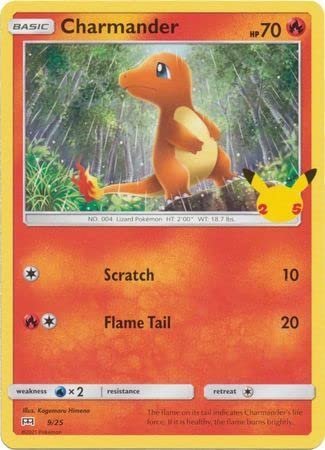 Charmander 9/25 Non-Holo Pokemon Card (McDonalds Collection 2021
