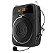 Portable Voice Amplifier 18W,SHIDU Mini Voice Amplifier with Wired Microphone Headset Rechargeable Portable Microphone and Speaker PA System for Teachers,Singing,Classroom,Tour Guide,Elderly,Yoga