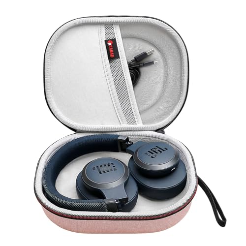 XANAD Housse Casque pour JBL Tune 510BT 520BT 770NC 760NC 720BT 710BT et JBL Live 670NC /770NC Sac de Voyage (Couleur Rose)