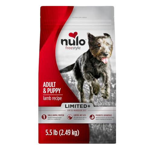Image of Nulo Freestyle Limited Ingredient Dry Dog Food - High Protein Lamb Recipe, Natural Grain Free Dog Food for Puppies & Adults, Small, Medium and Large Breed Kibble, 5.5lb Bag