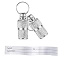 Winkwinky 2 Pcs Pet ID Tags,Stainless Silver Anti Lost Pet Tube Tag for Collar of Dog Cat Steel Cat Dog Tag Barrel Pet Gift Tag Supplies