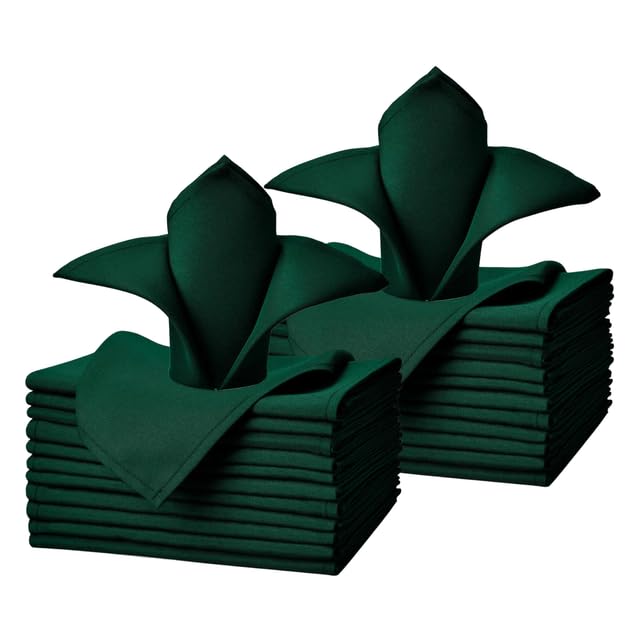 Uniformer Green Dining Table Napkins 18x18 Inches, 24 Pack Cotton Blend Durable Napkins - 5 Star Hotel, Cafe & Restaurant(Green, 24 PCS) (B0DDXXQQHH) Amazon Price History, Amazon Price Tracker