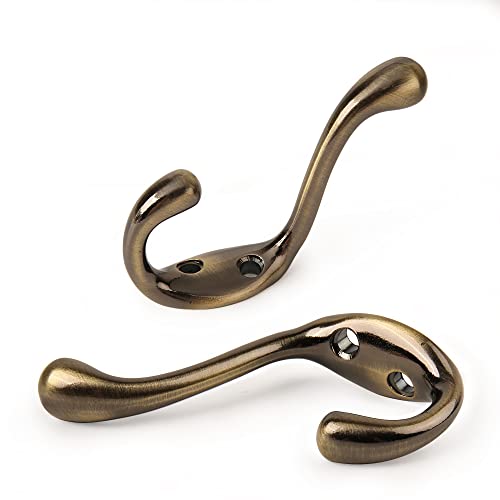 HASWARE 6 PCS Double Prong Robe Hook - Image 3