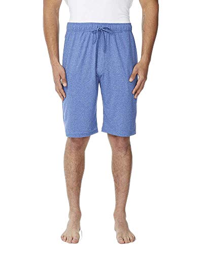 32 Degrees Mens Cool Knit Wicking Lounge Short, Royal Heather Blue, Size Medium