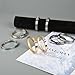 My Daily Styles Men s Stainless Steel Handcuff Bracelet Two-Tone Or Solid Color, Durable Cable Link, Adjustable Fit 8