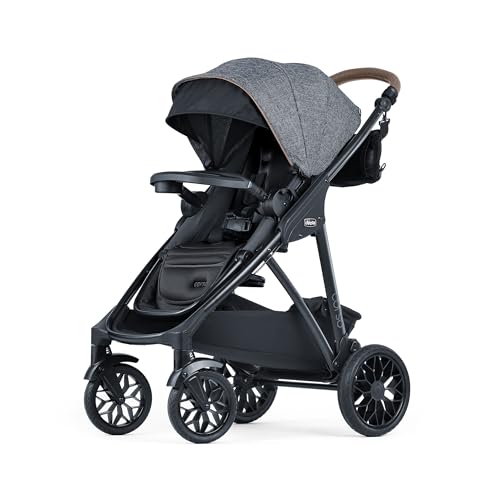 Chicco Corso Primo Modular Quick-Fold Stroller with Infant Car Seat Adapter, for Newborns and Toddlers | Summit/Grey