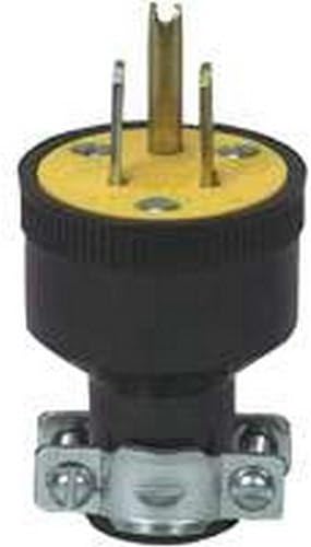 Cooper Wiring Devices 1709-BOX 15A 125V Black Thermoplastic Rubber Replacement Plug