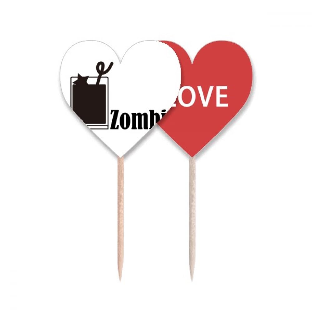 Zombie cure-dents drapeau étiquette cupcake pic pour décoration de table