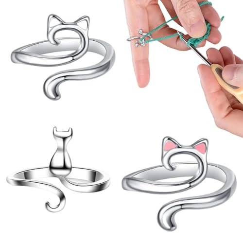 ZukoCert Adjustable Yarn Tension Ring, 3-Pack