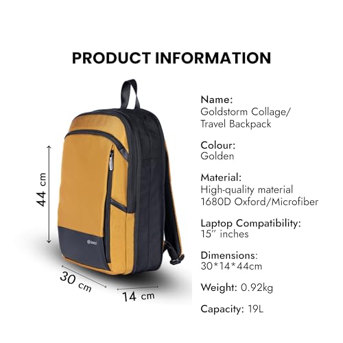 Image of Gang's Laptop Bag | 19L | Backpack Bag, Backpack Bags for Women, Laptop Bag 15.6 inch, Backpack, Backpack for Men, Laptop Bags for Women Office Use, Laptop Bags