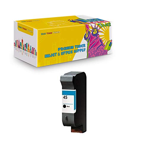 NYT Compatible High Yield Inkjet Cartridge Replacement for HP 51645 (HP 45) for HP DeskJet 710C,1000C (Black,1-Pack)