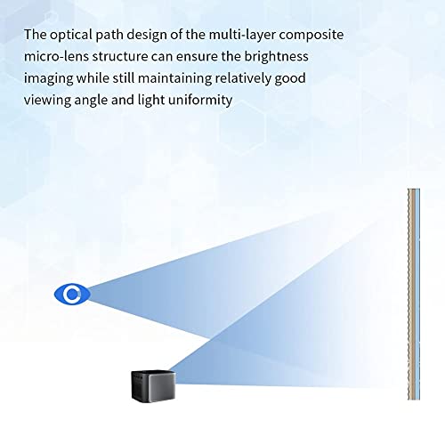 Eboxer 60Inch Hd Anti Crease Portable Projection Screen,Foldable Non Crease White Projector Curtain Projection Screen,For Wall/Bound Onto A Frame,Support Double Sided Projection For Home/Open Air #TOP4