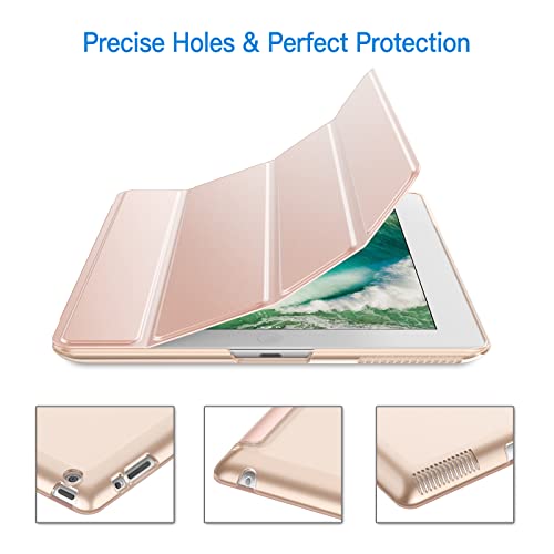 Jetech Case Compatible With Ipad 2 3 4 (Old Model), Smart Cover With Auto Sleep/Wake (Rose Gold) #TOP2