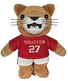 University of Houston Shasta Mascot Bobbi-Dobbiez Attachable Plushie Attaches to Backpacks, Bags, Shoes, Water Bottles, and More