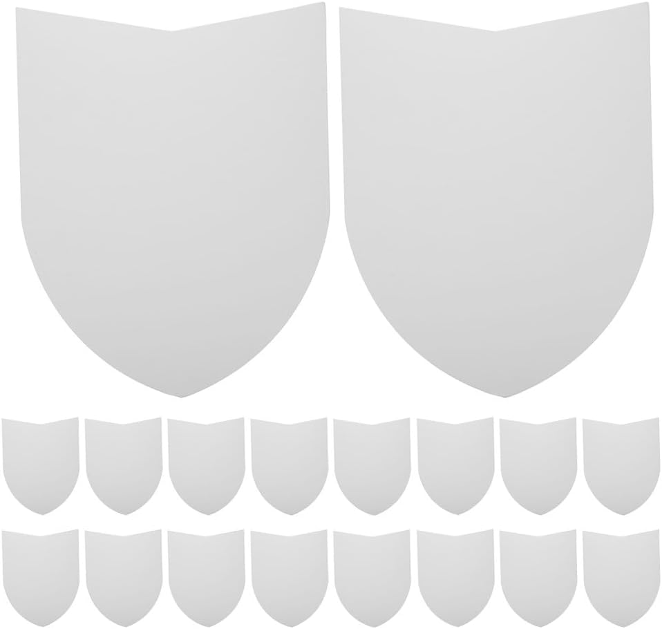 Ciieeo 36pcs Paper Shields: Diy Game Shields For Toddlers And Students - Crafting Props For Costume Props Painting And Party Games