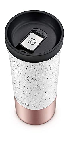 Ello Miri Vacuum Insulated Stainless Steel Travel Coffee Mug - Travel Tea Mug, 16 Oz, Speckle Rosegold #TOP1