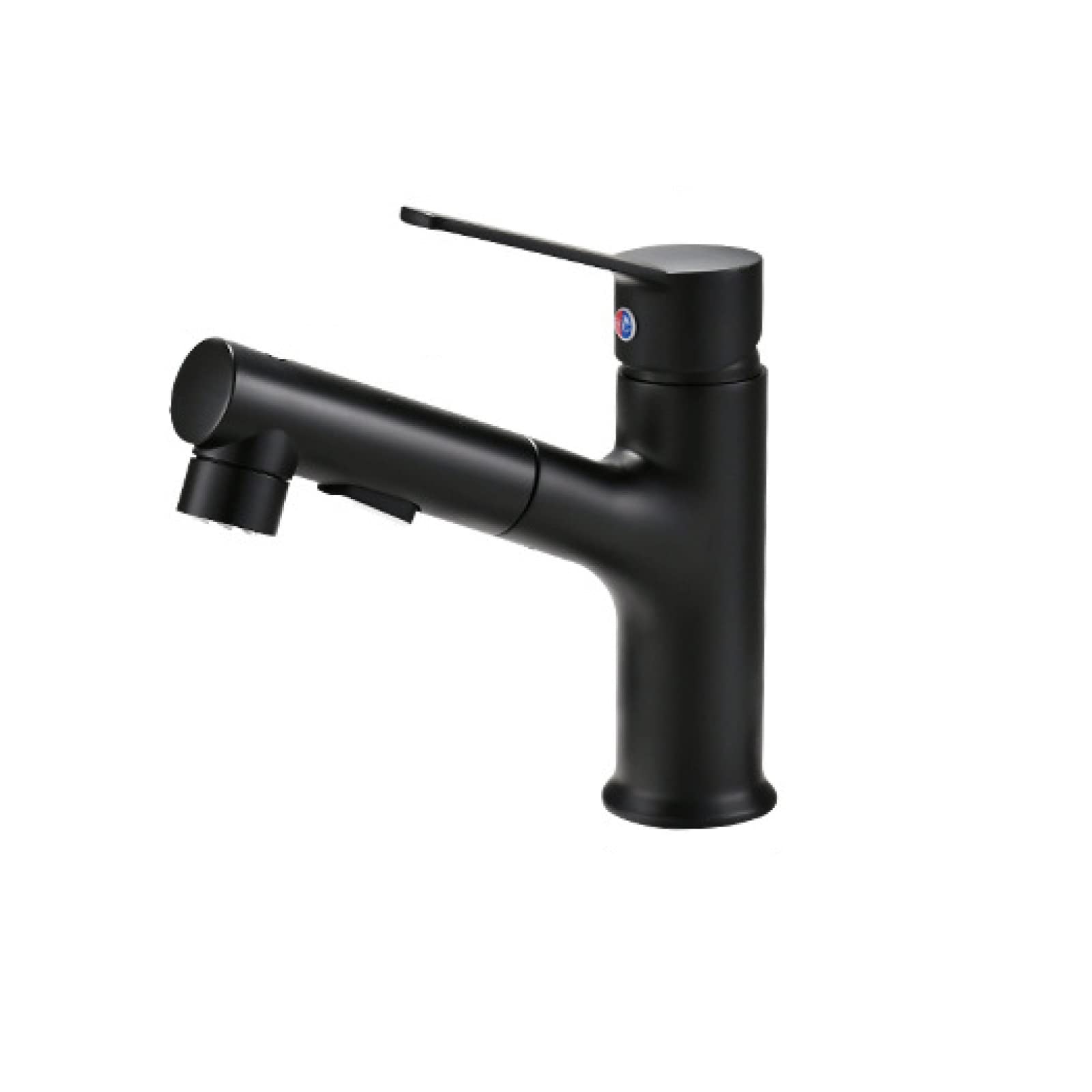 Robinet de lavabo mitigeur avec douchette rétractable pour eau chaude et froide de salle de bain