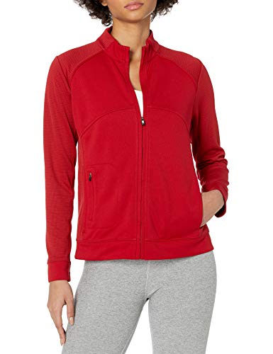 Veste de survêtement Cutter & Buck femme rouge manches longues veste sport taille L