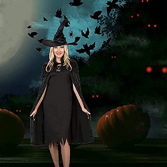 Amazon.co.jp: 魔女帽子 ハロウィン 仮装 とんがり帽子 巫女 コスプレ