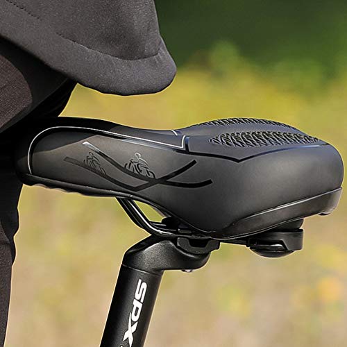 BESPORTBLE Reflexivo Bicicleta Sela Assento Da Bicicleta Acolchoada Conforto Respirável Almofada Do