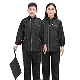 BoldFit Raincoat for Kids-Waterproof & Windproof Rainwear for Boys & Girls (Ages 10–12), Stylish, Comfortable for School, Travel, & Outdoor