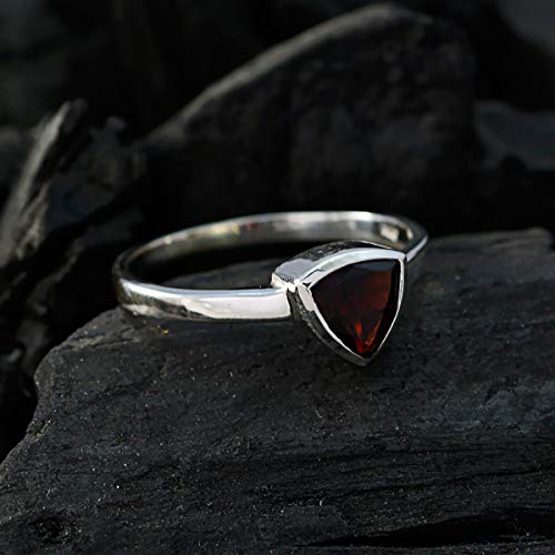 Bague en argent sterling 925 triangle faite main | House of Rings - 4