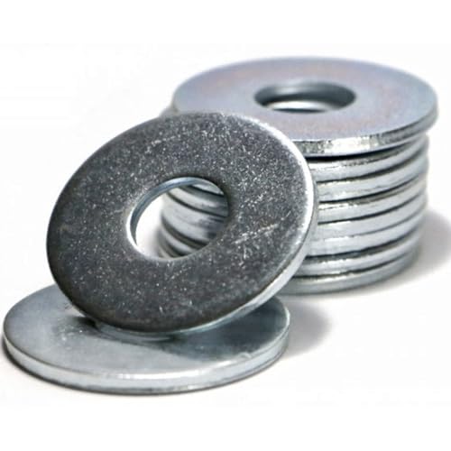 Image of Large Flat Washer M14-14mm (Pack of: 2) Form G Zinc Galvanised Steel Penny Washers DIN 9021